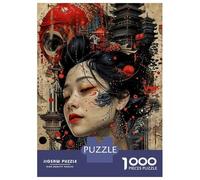 Rompecabezas De 1000 Piezas para Adolescentes Rompecabezas Geisha Japanese Rompecabezas para Adultos Juego Familiar Análisis Y Lógica Cumpleaños 70x50cm/1000pcs