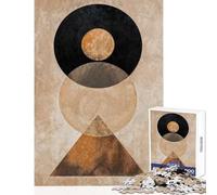 Rompecabezas de 1000 Piezas para Adolescentes Rompecabezas geométrico Elemental Juego de ingenio para Toda la Familia Juguete Decorativo para la Pared Interacción Entre Padres e Hijos (38x52cm)