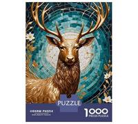 Rompecabezas De 1000 Piezas para Adolescentes Rompecabezas Golden Deer Kintsugi Rompecabezas Juegos Relajantes Una Obra De Arte Cumpleaños 52x38cm/1000pcs