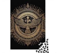 Rompecabezas De 1000 Piezas para Adolescentes Rompecabezas Golden Egyptian Eye Art Print Rompecabezas Juguetes DIY Decoración del Hogar Regalos Y Cumpleaños Únicos 52x38cm/1000pcs