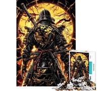 Rompecabezas de 1000 Piezas para Adolescentes Rompecabezas Golden Kintsugi Samurai para Adultos Juego de ingenio para Mejorar la Memoria Ideal para cumpleaños y Navidad (tamaño 50x75cm)