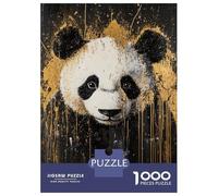 Rompecabezas De 1000 Piezas para Adolescentes Rompecabezas Golden Panda Artwork Rompecabezas para Adultos Juego Práctico Patrón De Montaje 52x38cm/1000pcs