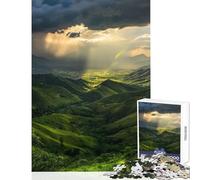 Rompecabezas de 1000 Piezas para Adolescentes Rompecabezas Green Valley Rainbow After The Rain Juguete Educativo Ideas de Regalo Juego práctico colección de Artistas Bellas Artes tamaño 50x75cm