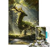 Rompecabezas de 1000 Piezas para Adolescentes Rompecabezas Guardián del Bosque Sagrado para Adultos Juegos Familiares Mejora la Memoria cumpleaños y Ocasiones Especiales (50x75cm)