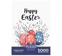 Rompecabezas De 1000 Piezas para Adolescentes Rompecabezas Happy Easter Eggs Holiday Rompecabezas Juegos Familiares Decoración del Hogar Regalos Y Cumpleaños Únicos 70x50cm/1000pcs