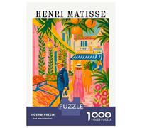 Rompecabezas De 1000 Piezas para Adolescentes Rompecabezas Henri Matisse Style Market Scene Painting para Adultos Juego Familiar Análisis Y Lógica Ayuda Al Cerebro A Ejercitarse 38x26cm/1000pcs