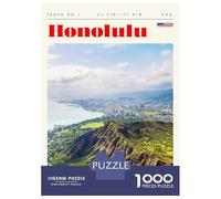 Rompecabezas De 1000 Piezas para Adolescentes Rompecabezas Honolulu Hawaii Travel Art para Adultos Juego Familiar Análisis Y Lógica Ayuda Al Cerebro A Ejercitarse 70x50cm/1000pcs