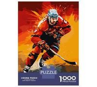 Rompecabezas De 1000 Piezas para Adolescentes Rompecabezas Ice Hockey Player Rompecabezas Juguetes DIY para La Diversión Familiar para Cumpleaños, Navidad 70x50cm/1000pcs