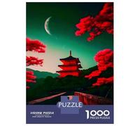 Rompecabezas De 1000 Piezas para Adolescentes Rompecabezas Japan View Castle para Adultos Juego Familiar Análisis Y Lógica Ayuda Al Cerebro A Ejercitarse 38x26cm/1000pcs