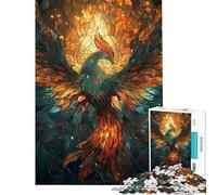 Rompecabezas de 1000 Piezas para Adolescentes Rompecabezas Kintsugi del Ave fénix para Adultos Juguete decoración de Pared decoración Gran Regalo para los Amantes de los Videojuegos (38x26cm)