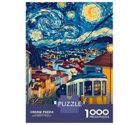 Rompecabezas De 1000 Piezas para Adolescentes Rompecabezas Lisbon Portugal Travel Rompecabezas para Adultos Juegos Relajantes Desafío Difícil 52x38cm/1000pcs