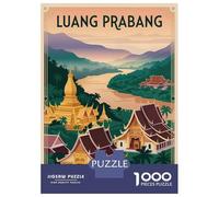 Rompecabezas De 1000 Piezas para Adolescentes Rompecabezas Luang Prabang Travel Juego Práctico Carrera De Velocidad Manual Oferta como Regalos para Toda La Familia 52x38cm/1000pcs