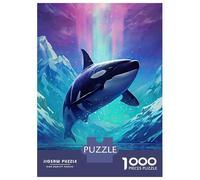 Rompecabezas De 1000 Piezas para Adolescentes Rompecabezas Magical Killer Whale Rompecabezas para Adultos Juego Práctico Patrón De Montaje 52x38cm/1000pcs