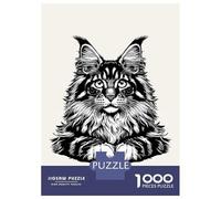 Rompecabezas De 1000 Piezas para Adolescentes Rompecabezas Maine Coon Cat Juego Práctico Carrera De Velocidad Manual Oferta como Regalos para Toda La Familia 38x26cm/1000pcs