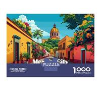 Rompecabezas De 1000 Piezas para Adolescentes Rompecabezas Mexico City Street Art Rompecabezas Juego De Ingenio Mejora La Memoria Difícil Y Desafiante 70x50cm/1000pcs