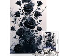 Rompecabezas de 1000 Piezas para Adolescentes Rompecabezas Midnight Bloom Juguete Educativo Gran Regalo para cumpleaños y Navidad tamaño 38x52cm