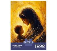 Rompecabezas De 1000 Piezas para Adolescentes Rompecabezas Mother and Child Golden Painting Rompecabezas para Adultos Juegos Relajantes Desafío Difícil 70x50cm/1000pcs
