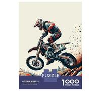 Rompecabezas De 1000 Piezas para Adolescentes Rompecabezas Motocross WPAP Pop Art Rompecabezas Juegos Relajantes Una Obra De Arte Cumpleaños 52x38cm/1000pcs
