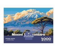 Rompecabezas De 1000 Piezas para Adolescentes Rompecabezas Mount Kilimanjaro Landscape Rompecabezas para Adultos Juego Familiar Análisis Y Lógica Cumpleaños 70x50cm/1000pcs