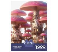 Rompecabezas De 1000 Piezas para Adolescentes Rompecabezas Mushroom Village Rompecabezas para Adultos Juego Práctico Patrón De Montaje 38x26cm/1000pcs