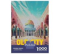 Rompecabezas De 1000 Piezas para Adolescentes Rompecabezas Old City Jerusalem Mosaic Juego Familiar De Rompecabezas Carrera De Velocidad Manual Cumpleaños 70x50cm/1000pcs