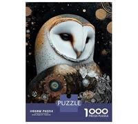 Rompecabezas De 1000 Piezas para Adolescentes Rompecabezas Ornate Barn Owl Portrait Rompecabezas para Adultos Juegos Relajantes Desafío Difícil 38x26cm/1000pcs