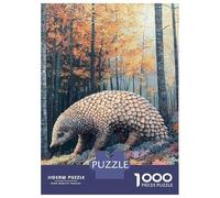 Rompecabezas De 1000 Piezas para Adolescentes Rompecabezas Pangolin in Autumn Forest Rompecabezas para Adultos Juego Práctico Una Obra De Arte para Cumpleaños, Navidad 52x38cm/1000pcs