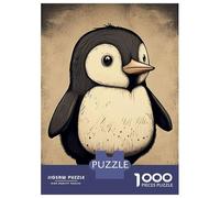 Rompecabezas De 1000 Piezas para Adolescentes Rompecabezas Penguin Cartoon Animal Rompecabezas para Adultos Juegos Relajantes Desafío Difícil 52x38cm/1000pcs