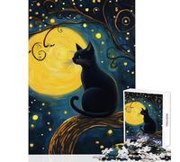 Rompecabezas de 1000 Piezas para Adolescentes Rompecabezas Percha a la luz de la Luna con Bigotes Rompecabezas para Adultos Juegos Divertidos Una Obra de Arte Oferta como Regalos para Toda la Familia