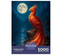Rompecabezas De 1000 Piezas para Adolescentes Rompecabezas Phoenix Under The Moonlight Juego Familiar De Rompecabezas Carrera De Velocidad Manual Cumpleaños 52x38cm/1000pcs