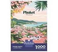 Rompecabezas De 1000 Piezas para Adolescentes Rompecabezas Phuket Thailand Landscape Juego Práctico Carrera De Velocidad Manual Oferta como Regalos para Toda La Familia 52x38cm/1000pcs