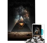 Rompecabezas de 1000 Piezas para Adolescentes Rompecabezas Pirámide Espacial Juego desafiante Juguetes Juegos Divertidos Una Obra de Arte Ideas para Regalos (Tamaño 50x75cm)