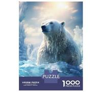 Rompecabezas De 1000 Piezas para Adolescentes Rompecabezas Polar Bear in Ice World Rompecabezas para Adultos Juegos Divertidos Decoración Difícil Y Desafiante 38x26cm/1000pcs