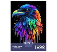 Rompecabezas De 1000 Piezas para Adolescentes Rompecabezas Pop Art Rainbow Raven Rompecabezas para Adultos Juego Familiar Análisis Y Lógica Cumpleaños 70x50cm/1000pcs