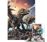 Rompecabezas de 1000 Piezas para Adolescentes Rompecabezas prehistórico de Galaxia alienígena Juego de ingenio Corte de precisión Ideal para cumpleaños y Navidad (tamaño 38x26cm)