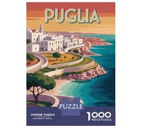 Rompecabezas De 1000 Piezas para Adolescentes Rompecabezas Puglia Italy Travel Rompecabezas Juego De Ingenio Mejora La Memoria Difícil Y Desafiante 52x38cm/1000pcs