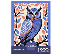 Rompecabezas De 1000 Piezas para Adolescentes Rompecabezas Purple Aesthetic Owl Juego Familiar De Rompecabezas Carrera De Velocidad Manual Cumpleaños 70x50cm/1000pcs