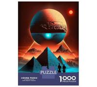 Rompecabezas De 1000 Piezas para Adolescentes Rompecabezas Pyramide Alien Citizen Rompecabezas para Adultos Juegos Relajantes Alivia El Estrés Difícil Y Desafiante 70x50cm/1000pcs