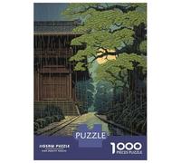 Rompecabezas De 1000 Piezas para Adolescentes Rompecabezas Rain Japanese Painting Rompecabezas para Adultos Juegos Divertidos Decoración Difícil Y Desafiante 70x50cm/1000pcs