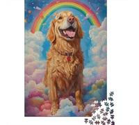 Rompecabezas De 1000 Piezas para Adolescentes Rompecabezas Rainbow Dog Painting Rompecabezas Juguetes DIY Decoración del Hogar Regalos Y Cumpleaños Únicos 70x50cm/1000pcs