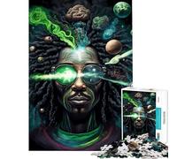 Rompecabezas de 1000 Piezas para Adolescentes Rompecabezas Rastafari cósmico para Adultos Juego práctico desafío difícil de completar (tamaño 38x26cm)