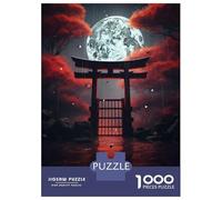 Rompecabezas De 1000 Piezas para Adolescentes Rompecabezas Red Fantasy Gate in Japan Rompecabezas Juegos Relajantes Una Obra De Arte Cumpleaños 38x26cm/1000pcs