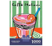 Rompecabezas De 1000 Piezas para Adolescentes Rompecabezas Retro Caffe Italiano Juego Familiar De Rompecabezas Carrera De Velocidad Manual Cumpleaños 52x38cm/1000pcs