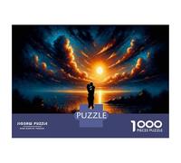 Rompecabezas De 1000 Piezas para Adolescentes Rompecabezas Romantic Sunset Couple para Adolescentes Juegos Divertidos Una Obra De Arte para Cumpleaños, Navidad 70x50cm/1000pcs