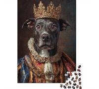Rompecabezas De 1000 Piezas para Adolescentes Rompecabezas Royal Dog Portrait-9 Rompecabezas Juguetes DIY Decoración del Hogar Regalos Y Cumpleaños Únicos 70x50cm/1000pcs