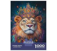 Rompecabezas De 1000 Piezas para Adolescentes Rompecabezas Royal Lion Majesty -5 Rompecabezas para Adultos Juego Práctico Patrón De Montaje 38x26cm/1000pcs