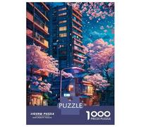 Rompecabezas De 1000 Piezas para Adolescentes Rompecabezas Sakura Evenings Rompecabezas para Adultos Juegos Relajantes Alivia El Estrés Difícil Y Desafiante 52x38cm/1000pcs