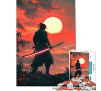 Rompecabezas de 1000 Piezas para Adolescentes Rompecabezas Samurai Sunset Juguetes Juegos educativos Juegos educativos Aprendizaje Ideas de Regalos educativos (tamaño 38x52cm)