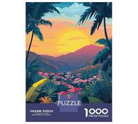 Rompecabezas De 1000 Piezas para Adolescentes Rompecabezas San Jose, Costa Rica Sunset Rompecabezas Juego De Ingenio Mejora La Memoria Difícil Y Desafiante 38x26cm/1000pcs