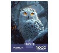 Rompecabezas De 1000 Piezas Para Adolescentes Rompecabezas Snowy Owl in Winter Forest Poster, Picture, Metal Print, Paint by Shakes Rompecabezas Para Adultos Juego Familiar Análisis Y Lógica Regalos Ú
